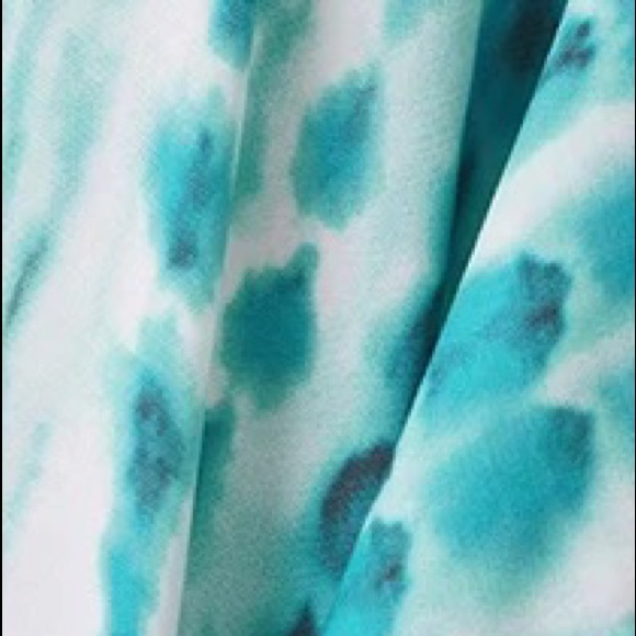 Multi Skye Blue Kimono Kaftan Dress Maxi 5⭐️Rated Soft Flowing Boho Maxi Coverup - Picture 7 of 7